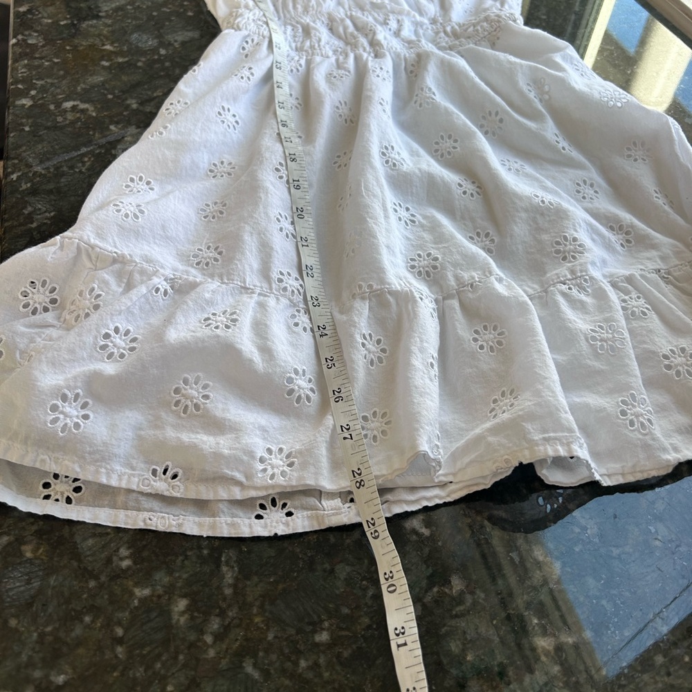 Hollister Eyelet Channeled Mini Dress. Y2K inspired. 100% cotton. Milkmaid. XS - Picture 9 of 14
